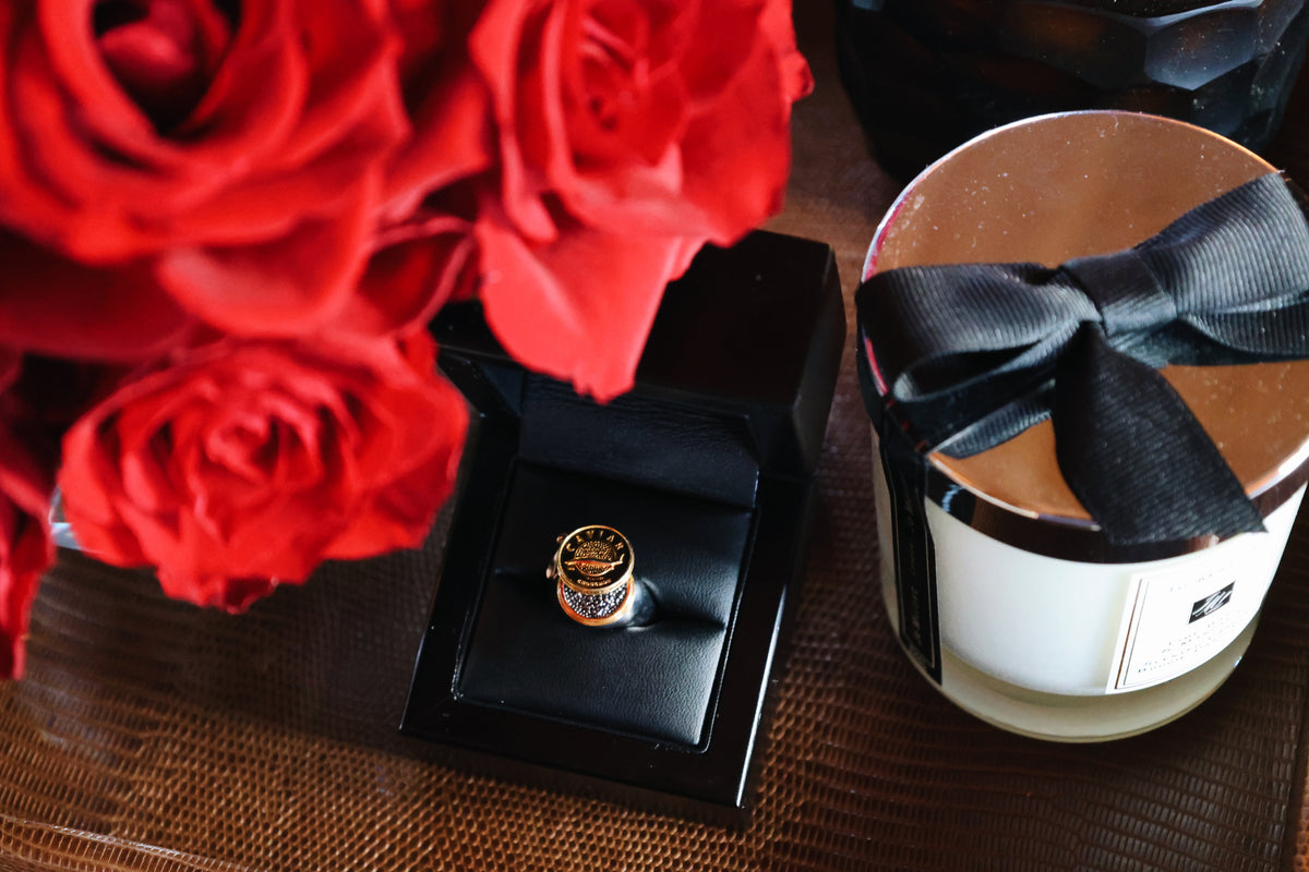 Silver Caviar Ring