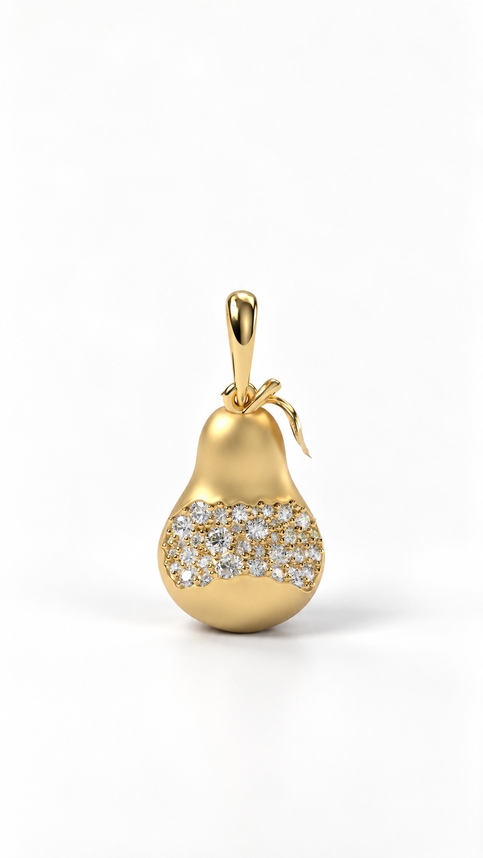 The Bitten Pear — 18K Yellow Gold