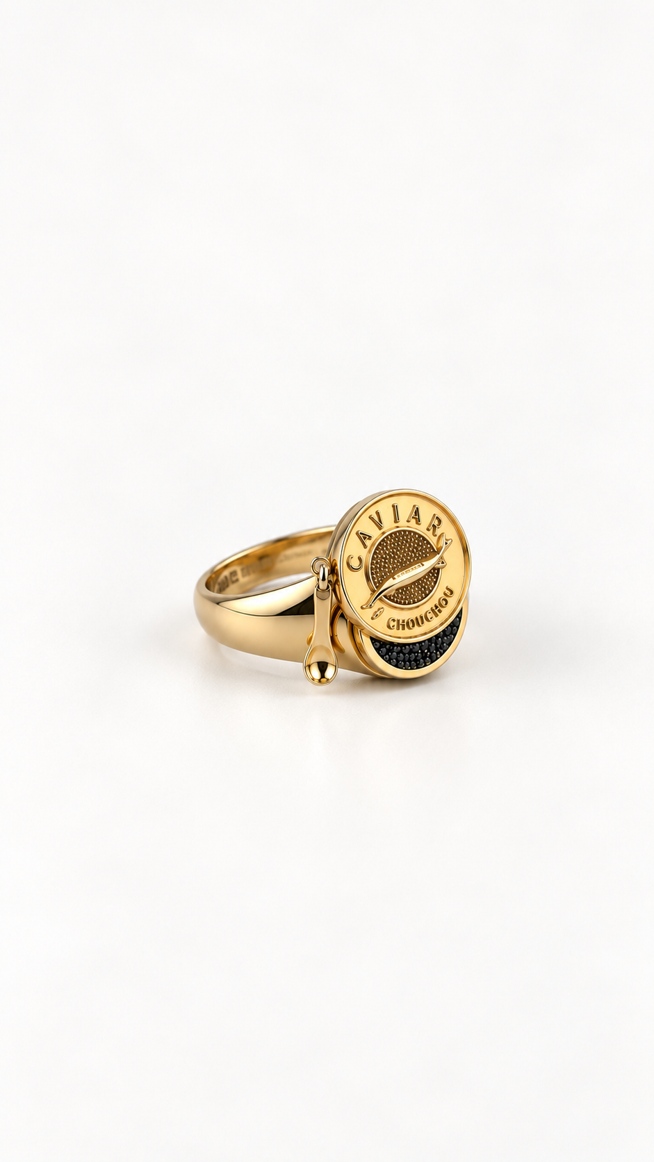 Gold Caviar Ring