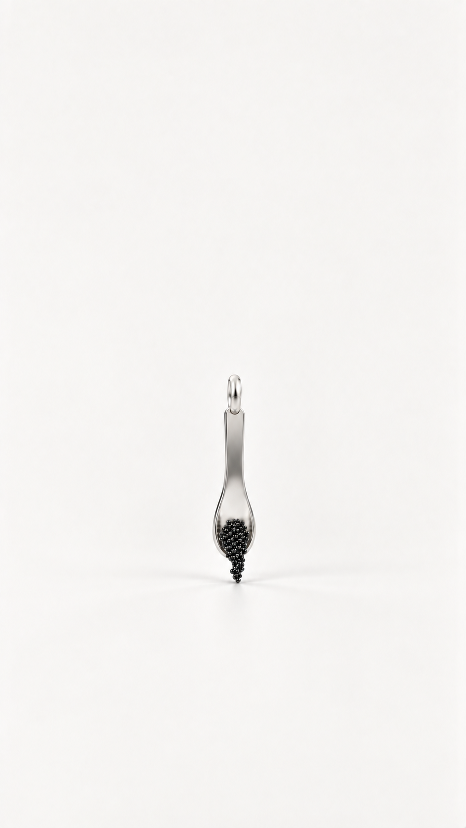 Silver Caviar Spoon Pendant