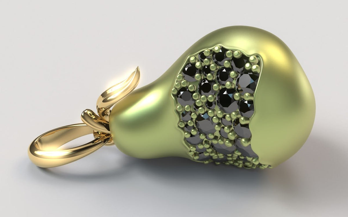 The Rotten Pear — 18K Green Gold